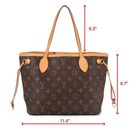 Louis Vuitton neverfull pm measurements